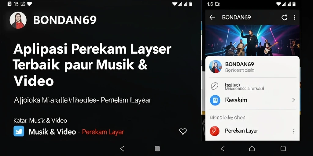 Antarmuka BONDAN69 menampilkan fitur perekam layar yang user-friendly.