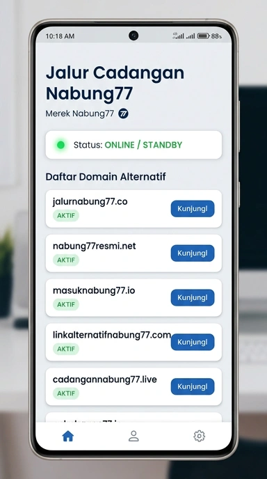 Tampilan link alternatif nabung77
